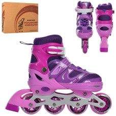 Ролики Profi Roller A 4145-M-V размер 35-38 Фиолетовый