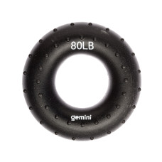 Еспандер кистьовий кільце силікон Gemini GI-3998-80LB навантаження 36кг чорний