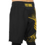 Шорты для смешанных единоборств ММА FISTRAGE размер S-L черный-желтый VL-4178   L