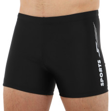 Плавки боксеры для мужские для плавания размер XL-3XL Черный H-2073-1   XXL