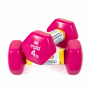 Гантели для фитнеса Gemini Sport с виниловым покрытием 2×4 кг GSD-4.0PINK