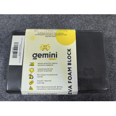 Блок для йоги Gemini Eva Pro 180грам 23х15х7, 5см (Чорний) Black GBK-1002
