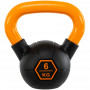 Тренировочная гиря LiveUp Urethane Competition Kettlebell 6 кг чёрно-оранжевая UAZE5336-6