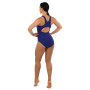Купальник для плавання жіночий злитий Синій EUKIVNTH Y-9001-1   XXL