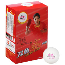 Кулі для настільного тенісу 6 штук Double Fish 40+ DF-1