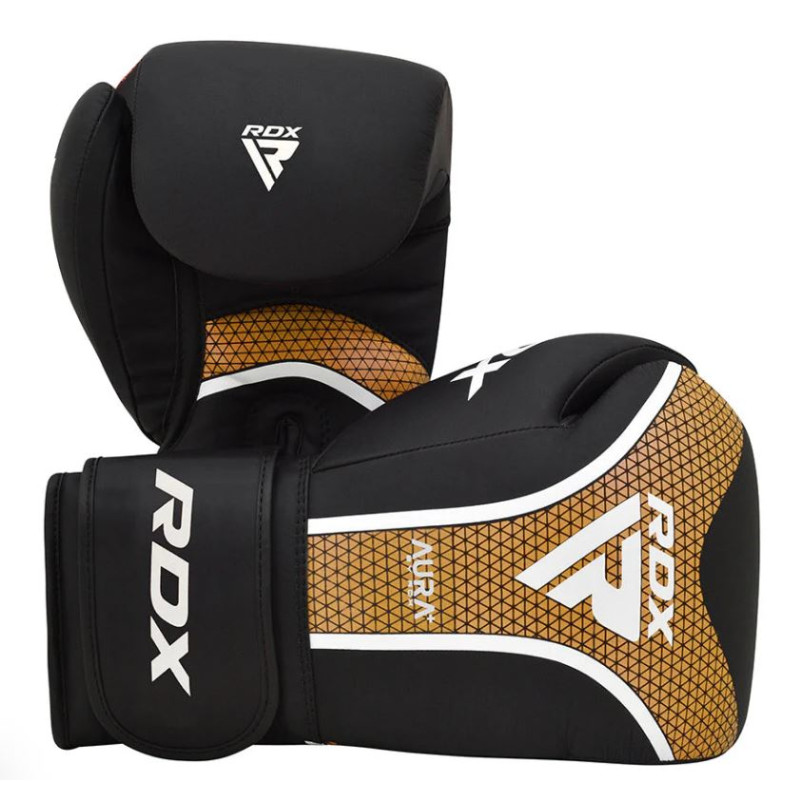 Боксерські рукавички RDX T17 Aura Black Gold 12 ун.