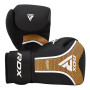Боксерські рукавички RDX T17 Aura Black Gold 12 ун.