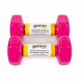 Гантелі для фітнесу Gemini Sport з вініловим покриттям 2×5 кг GSD-5.0PINK