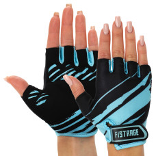Рукавички для фітнесу та тренувань FISTRAGE розмір XS-L синій VL-8432-1   L