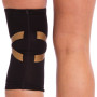 Наколенник бандаж эластичный 901301 S-XL 1шт черный-золотой   L