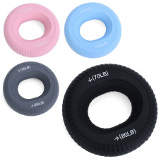 Эспандер кистевой кольцо силикон с двойной нагрузкой GI-4829  30LB-40LB