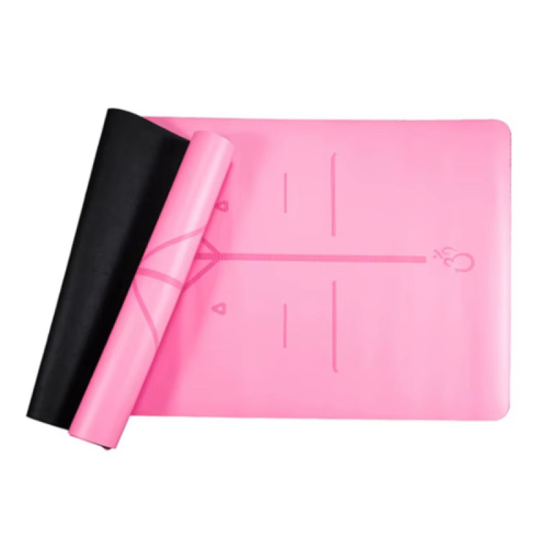 Мат для йоги Generation Fitness 183х61х0,6 рожевий