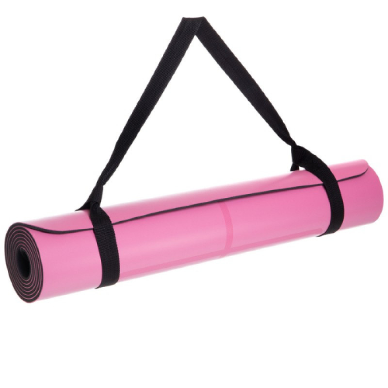 Мат для йоги Generation Fitness 183х61х0,6 рожевий