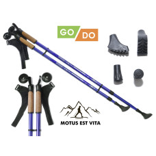 Треккинговые палки Go Do для туризма и скандинавской ходьбы синий 2шт