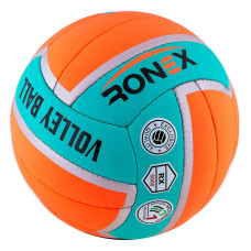 М'яч волейбольний Ronex Orange/Green Cordy №5 RX-2405