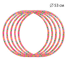 Обруч Bamsic "Дівчинка" 53см цільний гімнастичний пластиковий 0199