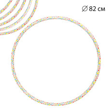 Обруч Bamsic "Зірочка" 82см цільний гімнастичний пластиковий 0190