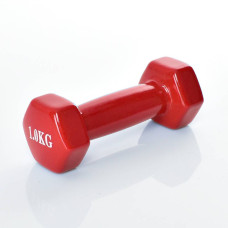 Гантель для фитнеса с виниловым покрытием 2шт G0289-R 1кг
