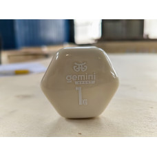 Гантель для фітнесу з вініловим покриттям 2шт по 1.0кг Gemini Sport GSD-1.0MILK