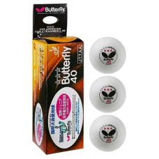 Кульки для настільного тенісу Butterfly 3*star (3 шт.)