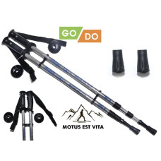 Треккинговые палки Go Do для туризма и скандинавской ходьбы серый 2шт