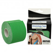 Кінезіо тейп для обличчя та тіла (Kinesiology tape) розмір 5смх5м кольору в асортименті BC-1091-5 Жовтий
