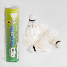 Воланчик перьевой ShengTeWei белый, 6 штук в тубусе