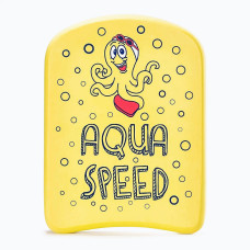 Доска для плавания Aqua Speed KIDDIE Kickboard Octopus 6897 Желтый Дет 31x23x2,4cм 186-octopus (Оригинал)
