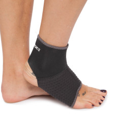 Бандаж на голеностоп эластичный ASC размер M-L 1шт черный   M
