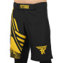 Шорти для змішаних єдиноборств ММА FISTRAGE розмір S-L чорний-жовтий VL-4178   M