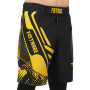 Шорти для змішаних єдиноборств ММА FISTRAGE розмір S-L чорний-жовтий VL-4178   M