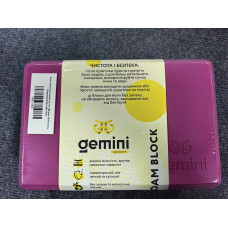 Блок для йоги Gemini Eva Pro 180грам 23х15х7, 5см (Рожевий) Pink GBK-1003