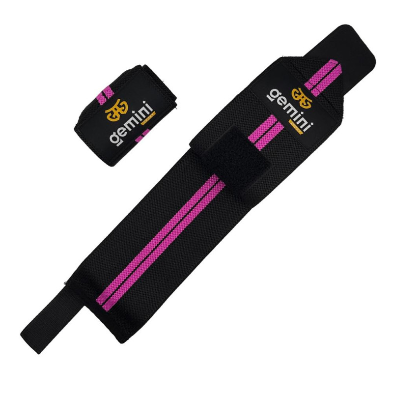 Напульсник эластичный для фиксации запястья Gemini 2шт GC-8282  Черный-красный