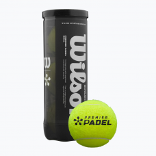 Мячи для падел-тенниса Wilson Premier Padel 3 Ball Can Yellow (Оригинал) WR8908401001