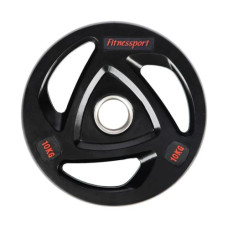 Диск олімпійський гумовий чорний Generation Fitness RCP17-10 кг