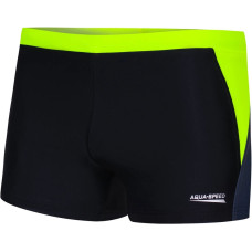 Плавки боксери для чоловіків Aqua Speed DARIO 6233 Чорний Салатовий 346-138 (Оригінал)   L