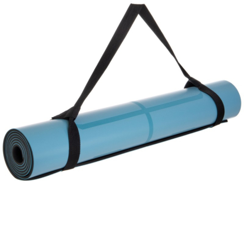 Мат для йоги Generation Fitness 183х61х0,6 світло-синій