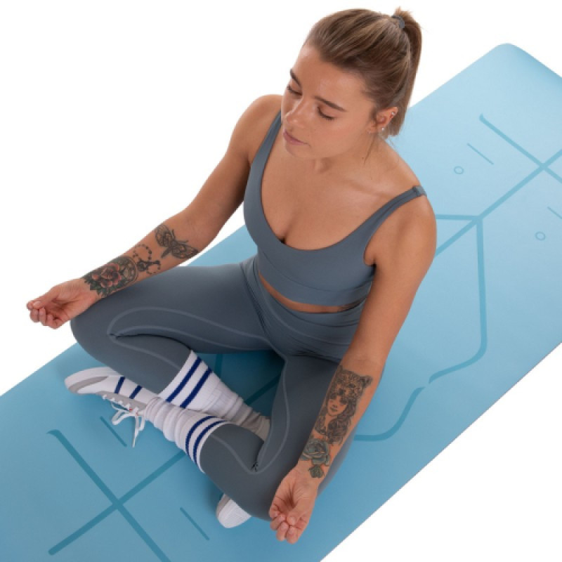 Мат для йоги Generation Fitness 183х61х0,6 світло-синій