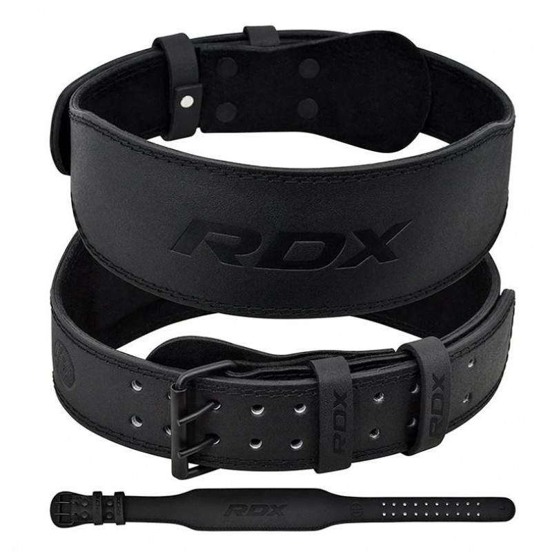 Пояс для важкої атлетики RDX Leather Full Black M