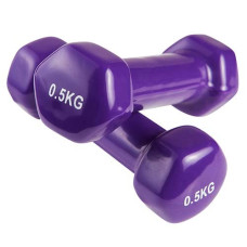 Гантель для фитнеса с виниловым покрытием 2шт по 0,5кг G0289-0.5V