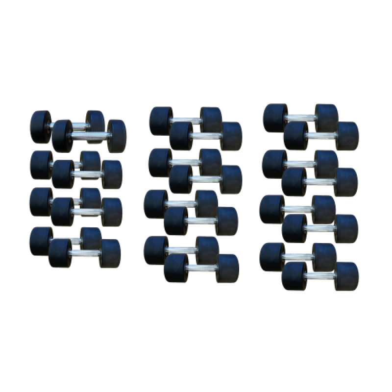 Уретановий гантельний ряд Generation Fitness FF51D4B-10/37,5kg (12 пар) 570 кг