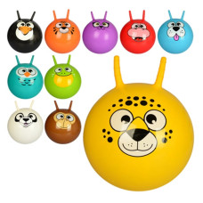 М'яч для фітнесу дитячий з рогами (фітбол) гладкий 35см GB-72551 Фіолетовий