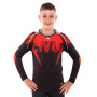 Костюм компресійний дитячий рашгард лонгслів штани та шорти VNM UFC FIGHT WEEK 2XS-L, чорний-червоний 9539B-9639B-V5030   L