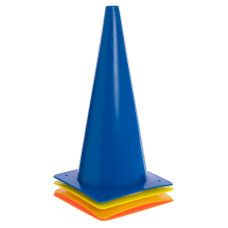Конус-фишка для тренировок 38см (1шт.) GKС-1959 Синий