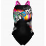 Купальник для плавания слитный Arena LIT LOGO SWIMSUIT V BACK L Дет 010690-590 (Оригинал)     128 см