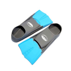 Ласты для плавания размер 39-41 серо-голубой