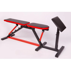 Cкамья для жима с приставкой Скотта GK-1015