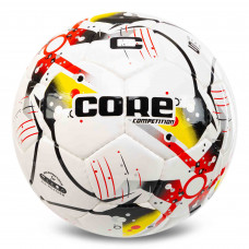 Мяч футбольный CORE COMPETITION №5 PU FB-7584 Жеёлто-красный