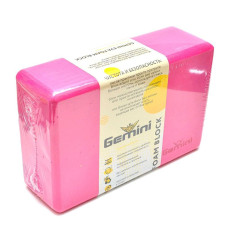 Блок для йоги Gemini 180грамм GВ001-RS малиновый