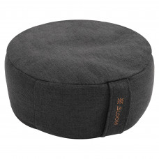Подушка для медитации для йоги BLOOM LB7130 (лен, размер 34х34х14,5см, вес 2,3кг, черный)